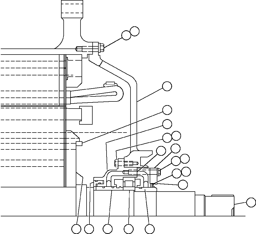 Komatsu parts book diagram for AFE48-AC  930E S/N A30076-A30078 & A30080 SYNCRUDE: MOTOR ASSEMBLY - WHEEL - 1 (GE0053)