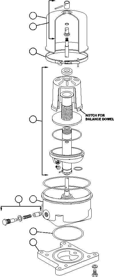 Komatsu parts book diagram for AFE48-AL  930E S/N A30111 MORENCI: CENTRIFUGE FILTER ASSEMBLY (BF4556)