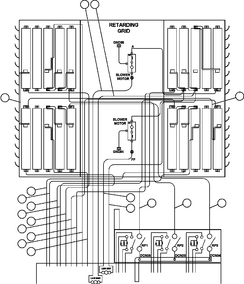 Komatsu parts book diagram for AFE48-AL  930E S/N A30111 MORENCI: ELECTRICAL COMPONENT POWER WIRING - 1
