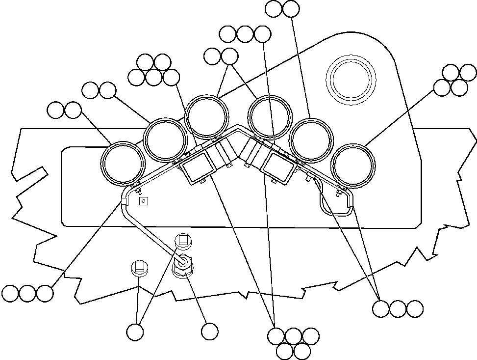 Komatsu parts book diagram for AFE48-AL  930E S/N A30111 MORENCI: REAR LIGHTS AND BACKUP HORN