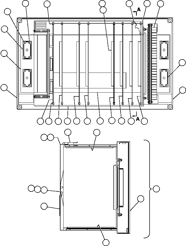 Komatsu parts book diagram for AFE48-AL  930E S/N A30111 MORENCI: CONTROL PANEL - P.S.C. (GE0339)