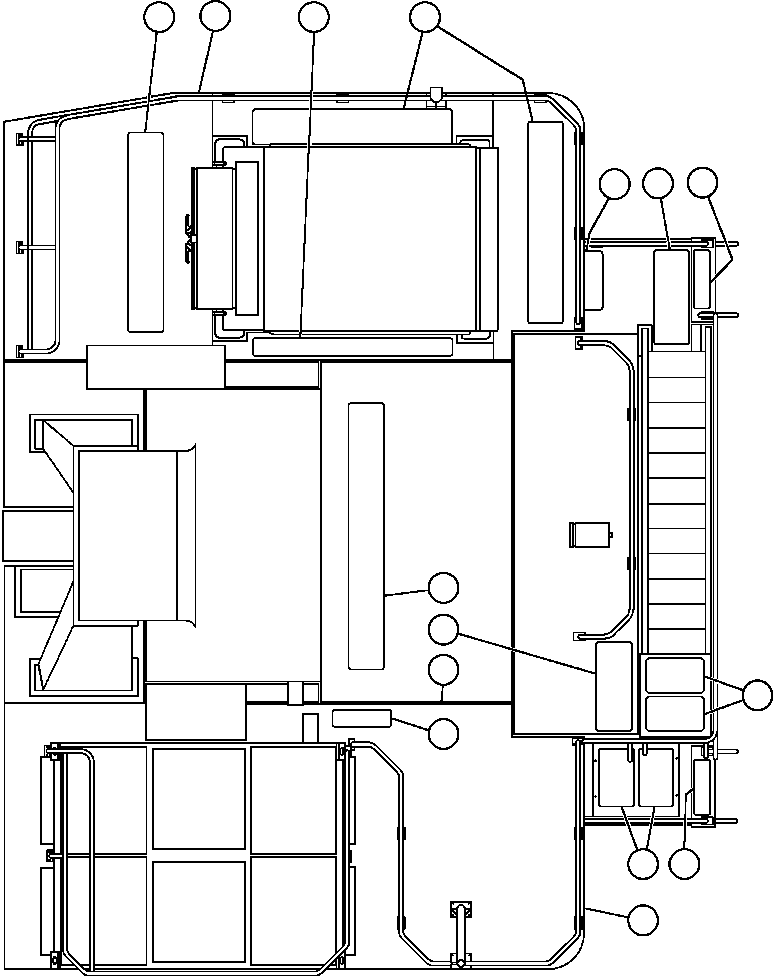 Komatsu parts book diagram for AFE48-AR  930E S/N A30115 SUNCOR: DECK SECTIONS & SAFETY WALK