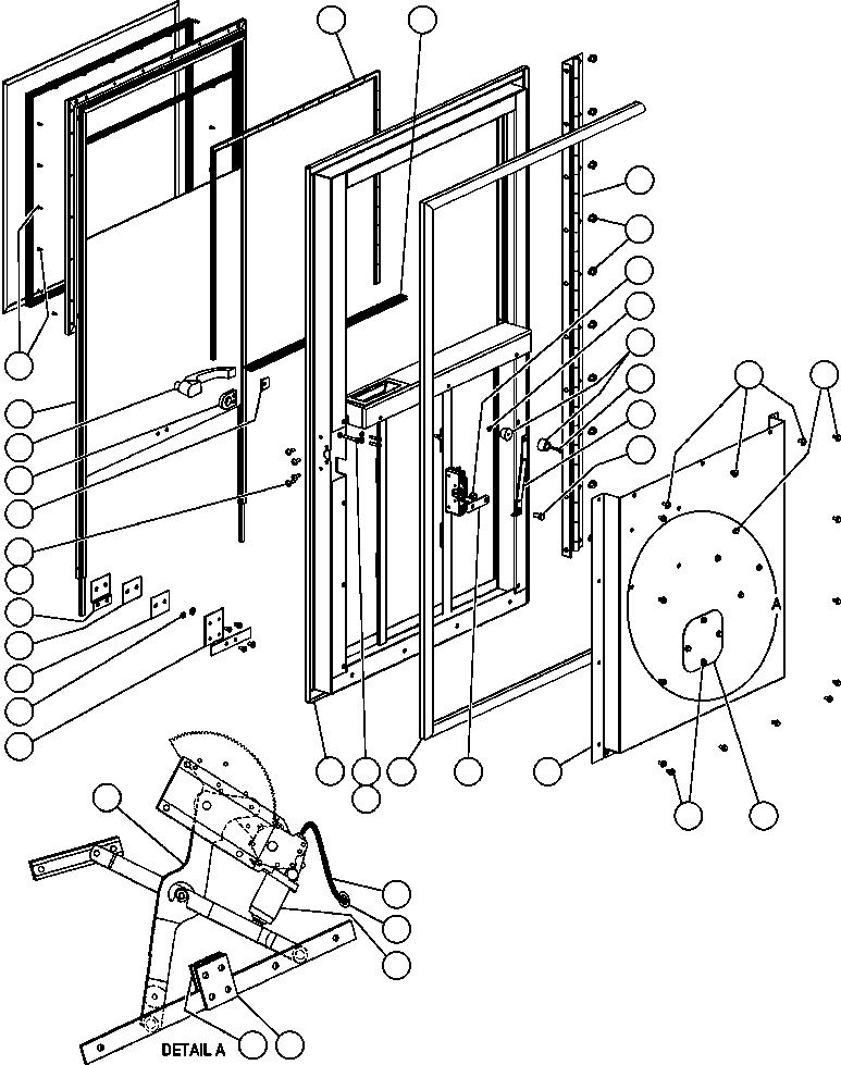 Komatsu parts book diagram for AFE48-AR  930E S/N A30115 SUNCOR: DOOR - L.H. (SM2748)