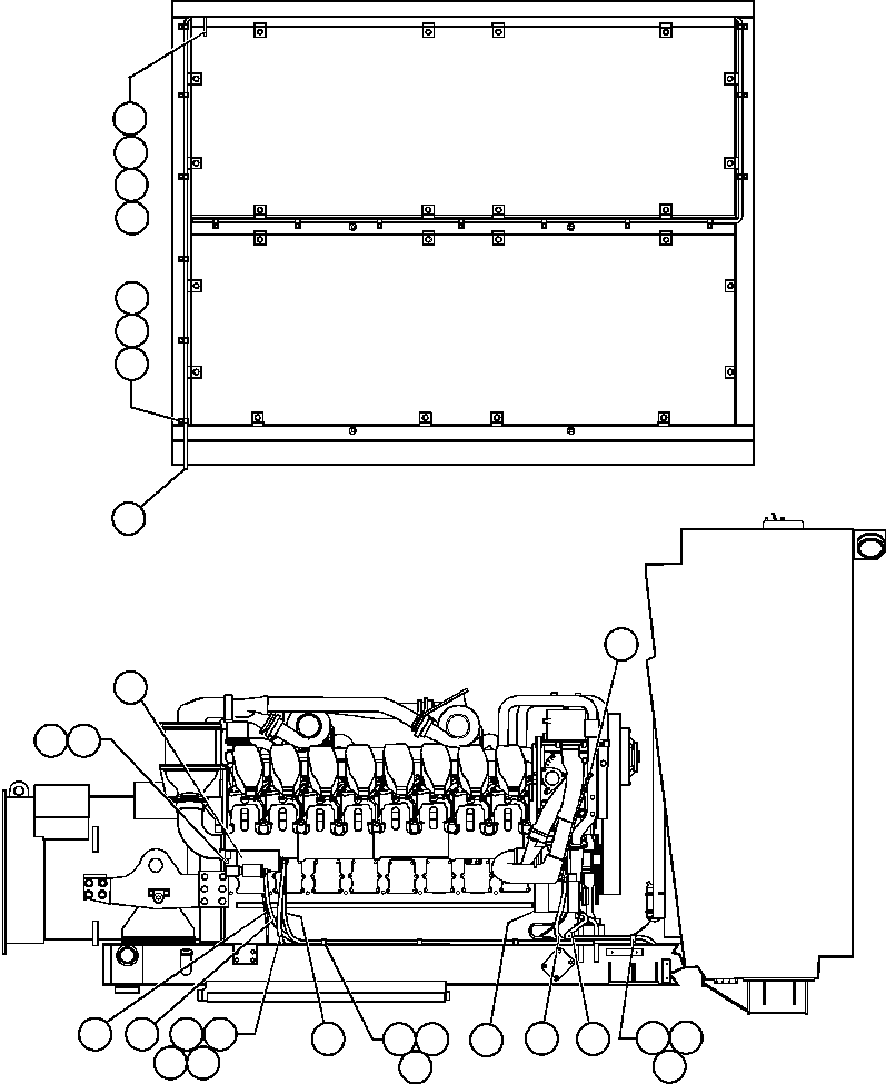 Komatsu parts book diagram for AFE48-AR  930E S/N A30115 SUNCOR: ENGINE ELECTRICAL - RIGHT SIDE