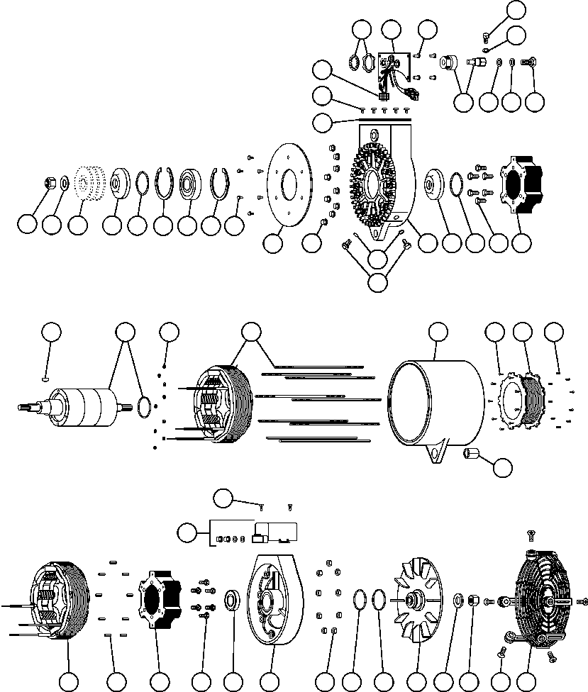 Komatsu parts book diagram for AFE48-AR  930E S/N A30115 SUNCOR: BATTERY CHARGING ALTERNATOR (PC0644)