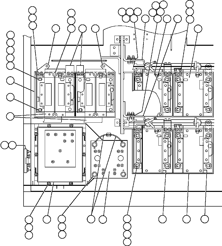 Komatsu parts book diagram for AFE48-AR  930E S/N A30115 SUNCOR: CONTROL CABINET (INSIDE LOWER LEFT FRONT)