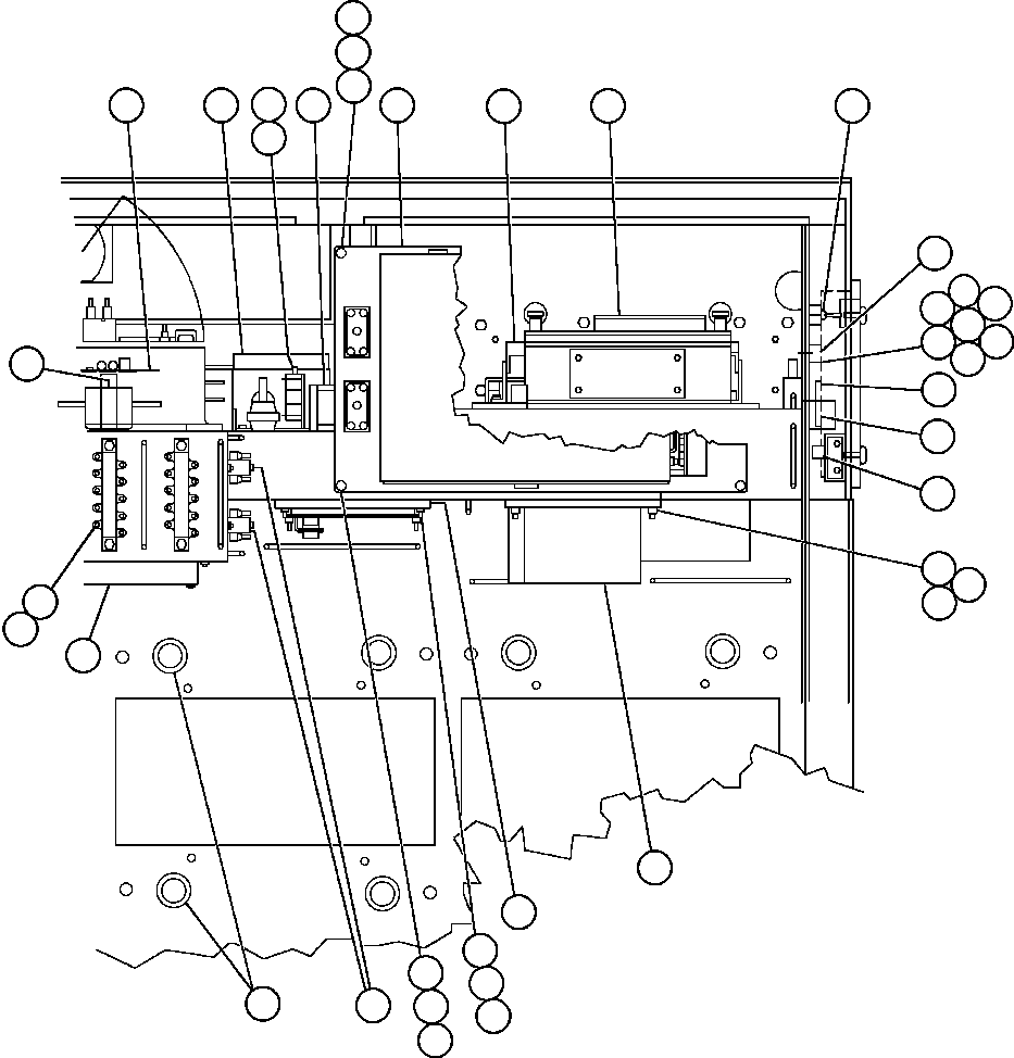 Komatsu parts book diagram for AFE48-AR  930E S/N A30115 SUNCOR: CONTROL CABINET (INSIDE TOP RIGHT FRONT)