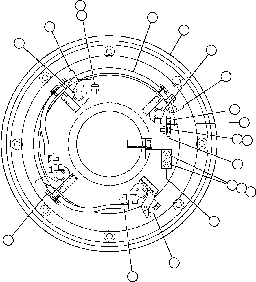 Komatsu parts book diagram for AFE48-AR  930E S/N A30115 SUNCOR: BRUSH HOLDER WIRING