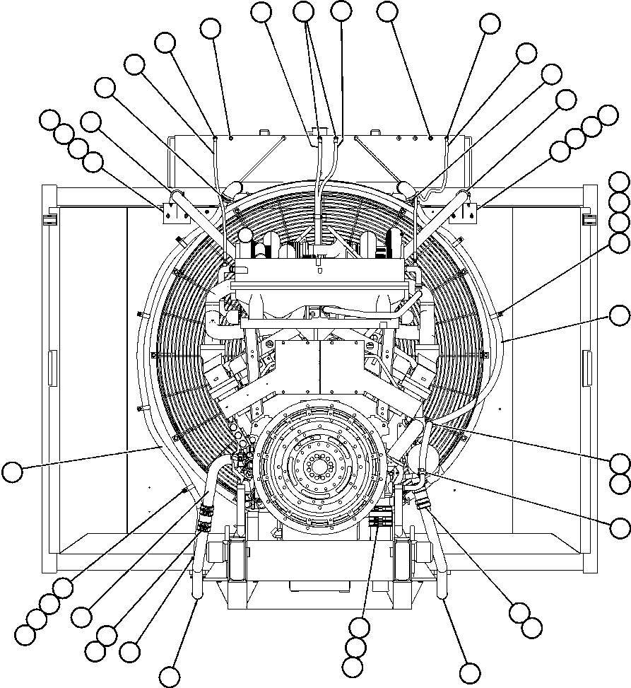 Komatsu parts book diagram for AFE48-AT  930E-2 S/N A30122-A30127 & A30130 BARRICK GOLDSTRIKE: RADIATOR PIPING