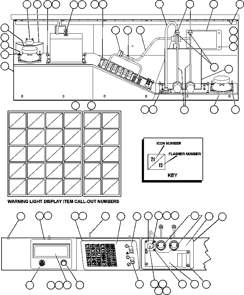 Komatsu parts book diagram for AFE48-AT  930E-2 S/N A30122-A30127 & A30130 BARRICK GOLDSTRIKE: OVERHEAD DASH MODULE
