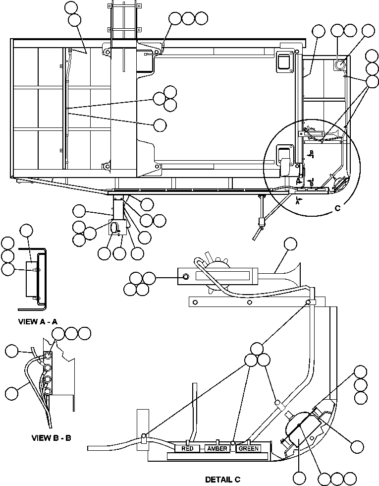 Komatsu parts book diagram for AFE48-AT  930E-2 S/N A30122-A30127 & A30130 BARRICK GOLDSTRIKE: LEFT DECK ELECTRICAL GROUP