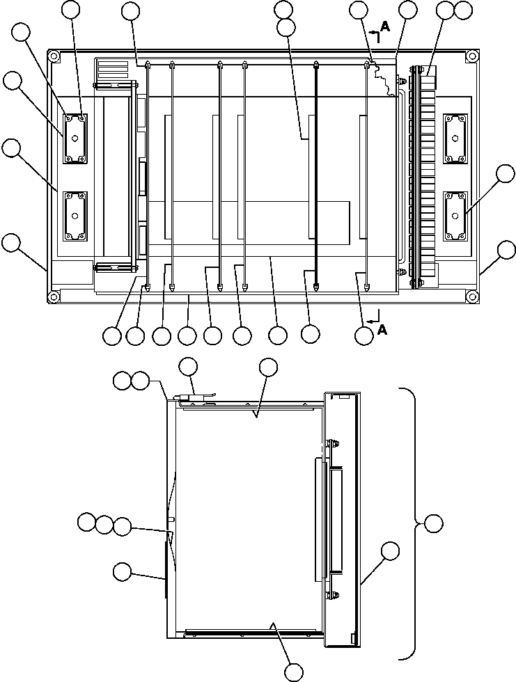 Komatsu parts book diagram for AFE48-AT  930E-2 S/N A30122-A30127 & A30130 BARRICK GOLDSTRIKE: CONTROL PANEL - P.S.C. (GE0505)