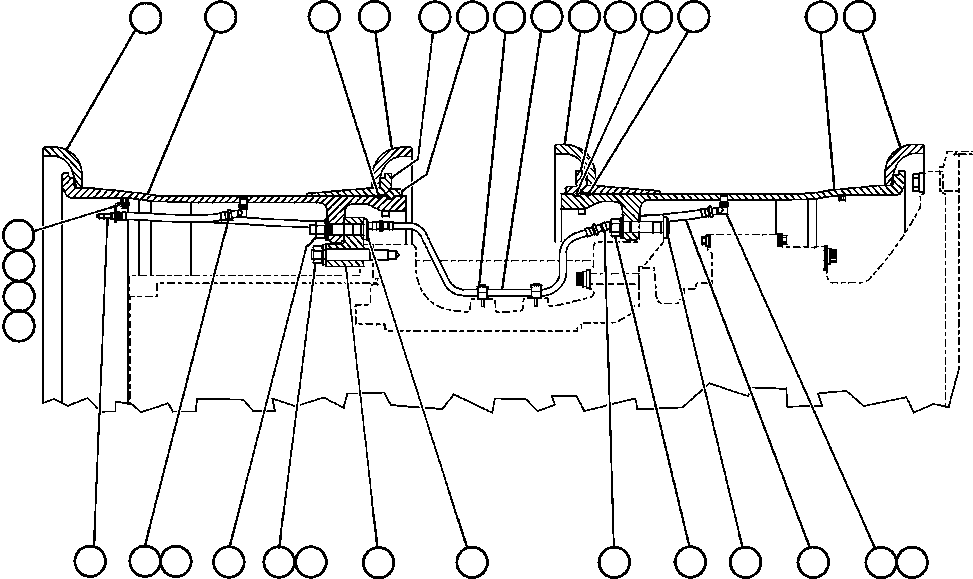 Komatsu parts book diagram for AFE48-AU  930E-2 S/N A30098 & A30100 BARRICK: REAR WHEELS & MOUNTING