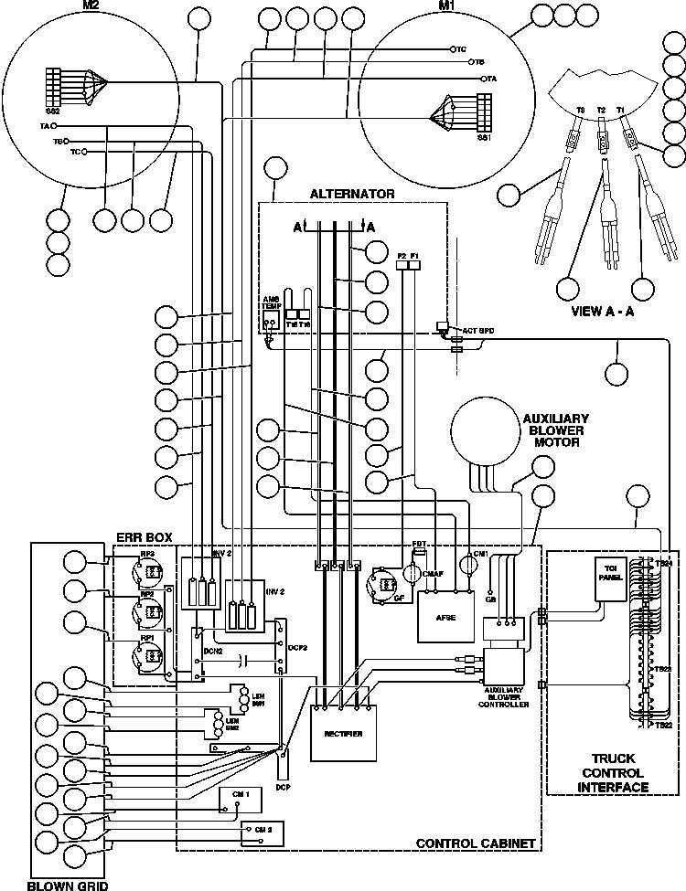 Komatsu parts book diagram for AFE48-AU  930E-2 S/N A30098 & A30100 BARRICK: ELECTRICAL COMPONENT POWER WIRING