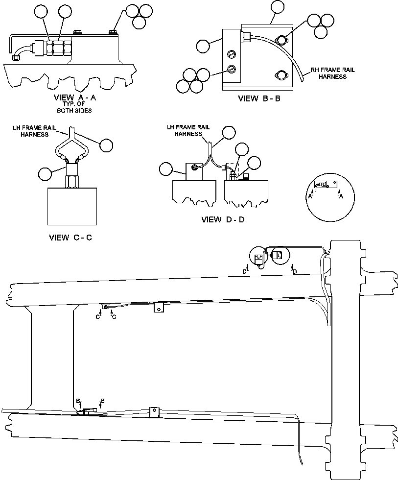Komatsu parts book diagram for AFE48-AU  930E-2 S/N A30098 & A30100 BARRICK: SWITCH - BODY UP, FRT SUSP, STRG ACCUM PRES