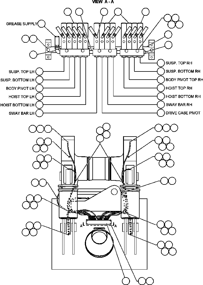Komatsu parts book diagram for AFE48-AU  930E-2 S/N A30098 & A30100 BARRICK: AUTOMATIC LUBE SYSTEM - 2