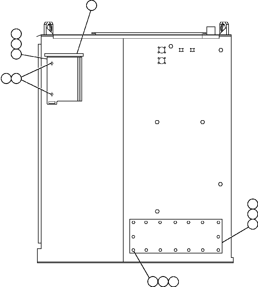 Komatsu parts book diagram for AFE48-AU  930E-2 S/N A30098 & A30100 BARRICK: CONTROL CABINET (LEFT SIDE)