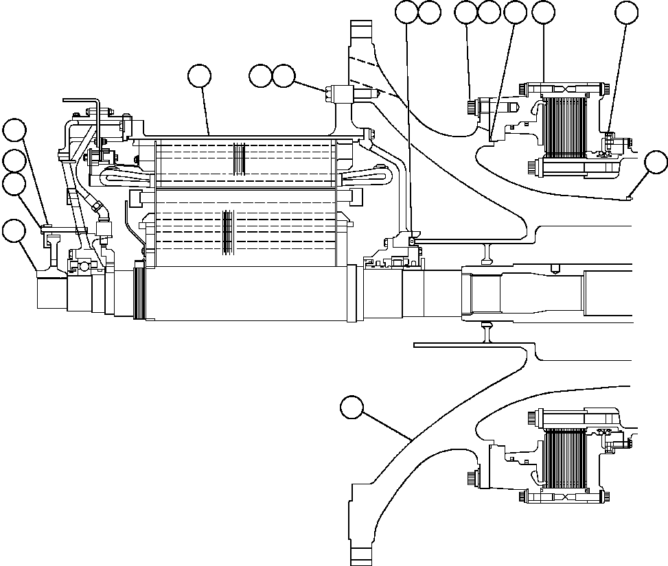 Komatsu parts book diagram for AFE48-AU  930E-2 S/N A30098 & A30100 BARRICK: WHEEL MOTOR ASSEMBLY (PC0666)