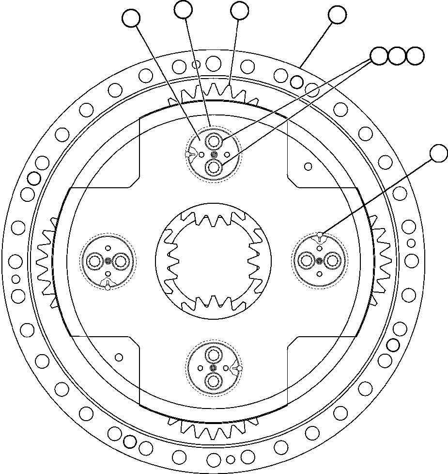 Komatsu parts book diagram for AFE48-AU  930E-2 S/N A30098 & A30100 BARRICK: CARRIER ASSEMBLY - LOW SPEED (GE0552)