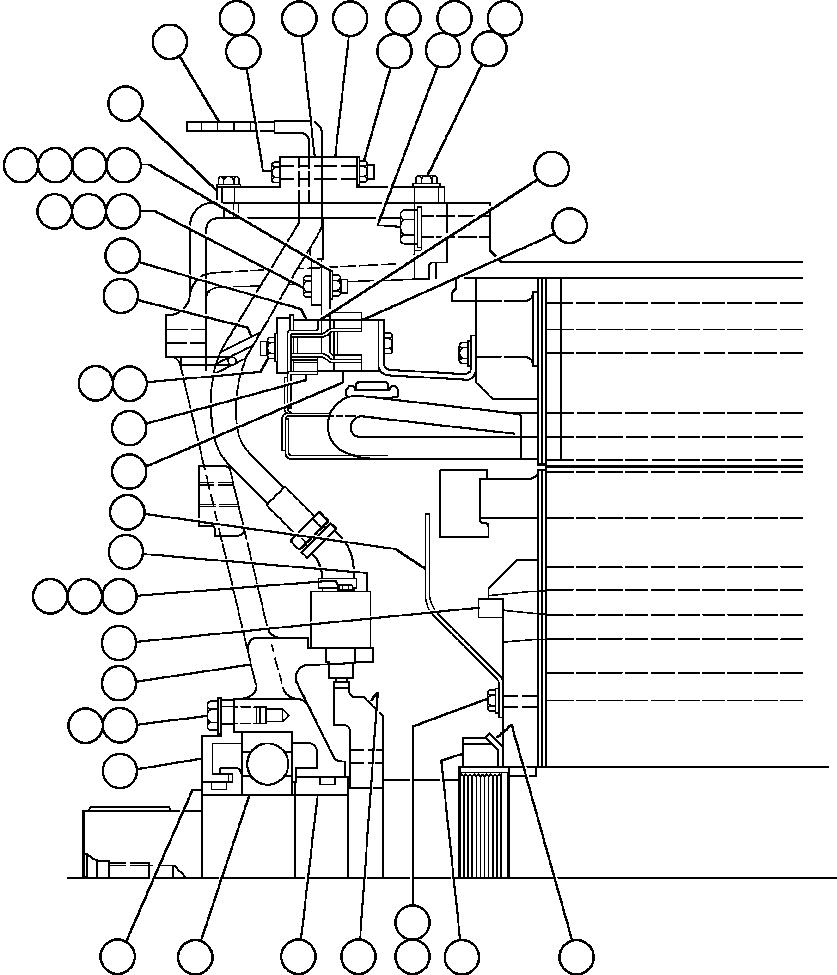 Komatsu parts book diagram for AFE48-AU  930E-2 S/N A30098 & A30100 BARRICK: MOTOR ASSEMBLY - WHEEL - 1 (GE0053)