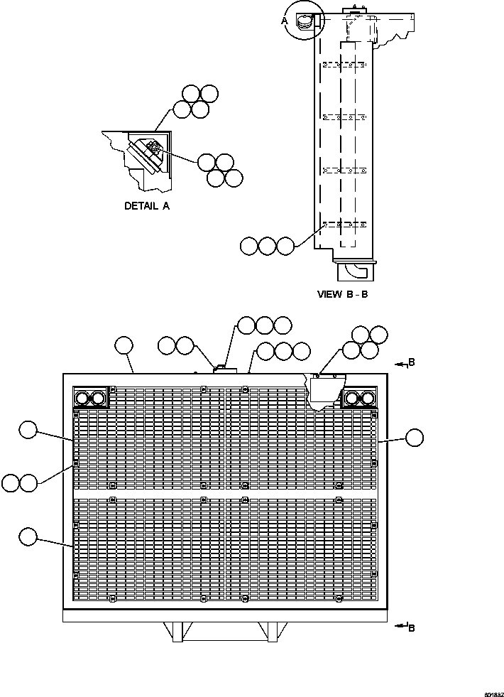 Dump Trucks Komatsu / AFE48-BF 930E-2 S/N A30012  CODELCO(AFE48-BF) / GRILLE ASSEMBLY(006 : 60183)