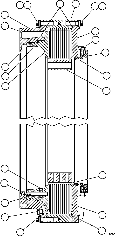 Dump Trucks Komatsu / AFE48-BF 930E-2 S/N A30012  CODELCO(AFE48-BF) / FRONT BRAKE ASSEMBLY (WET DISC)    EH7185(052 : 60001)