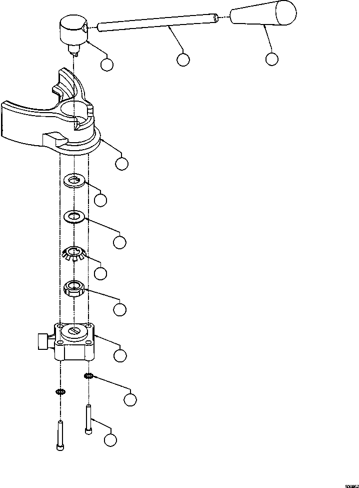 Dump Trucks Komatsu / AFE48-BF 930E-2 S/N A30012  CODELCO(AFE48-BF) / RETARDER LEVER ASSEMBLY          EF7730(084 : 50095)