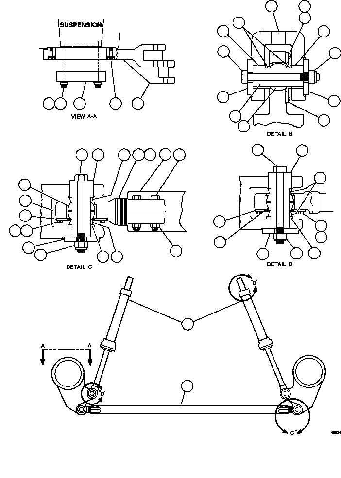 Dump Trucks Komatsu / AFE48-BF 930E-2 S/N A30012  CODELCO(AFE48-BF) / STEERING ARMS & LINKAGE(088 : 60034)