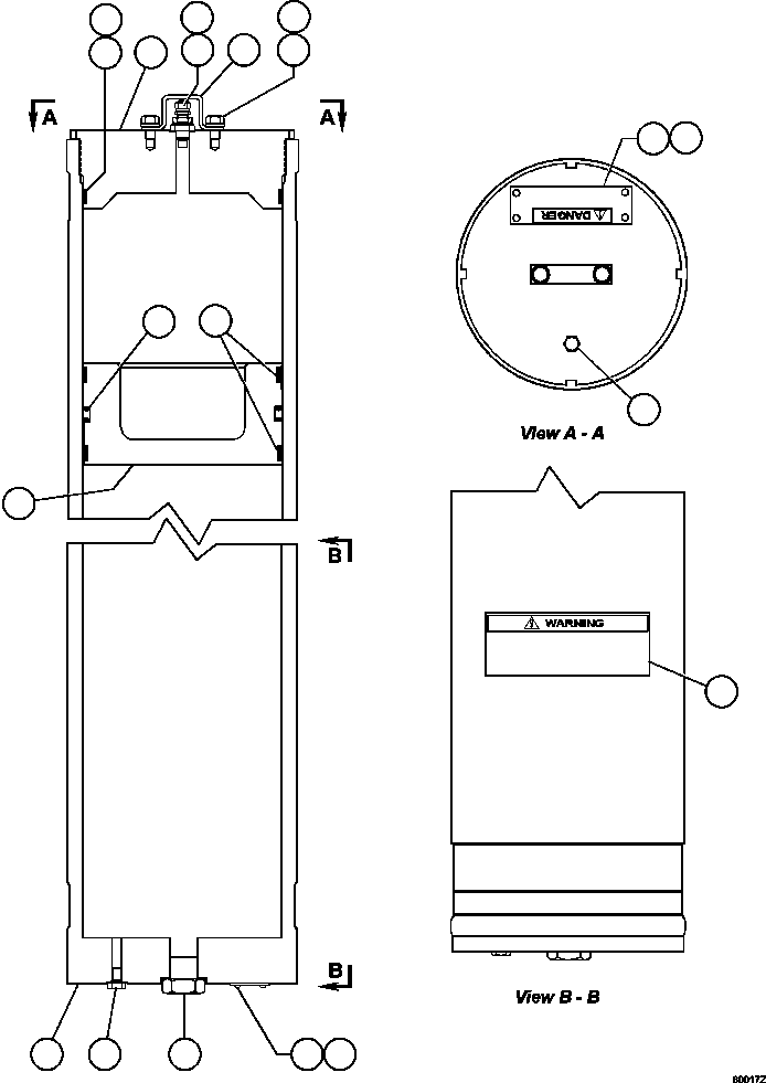 Dump Trucks Komatsu / AFE48-BF 930E-2 S/N A30012  CODELCO(AFE48-BF) / STEERING ACCUMULATOR ASSEMBLY          ED3830(094 : 60017)
