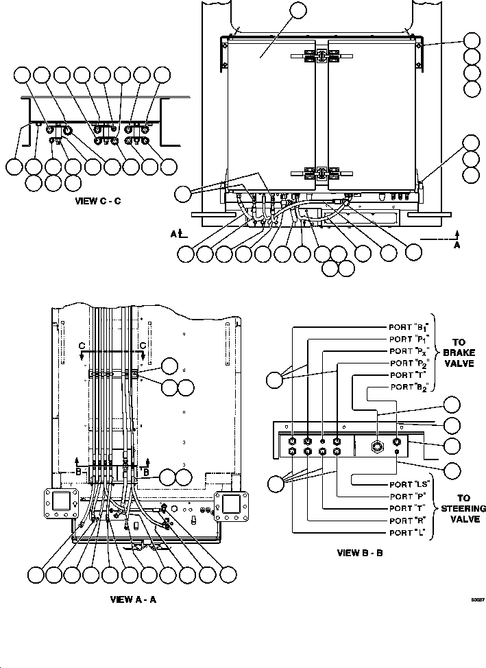 Dump Trucks Komatsu / AFE48-BF 930E-2 S/N A30012  CODELCO(AFE48-BF) / BRAKE CABINET/CAB PIPING(188 : 60087)