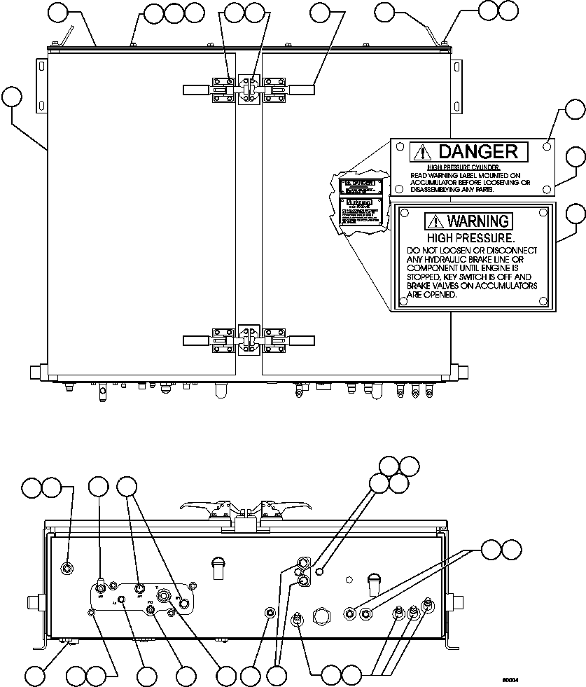 Dump Trucks Komatsu / AFE48-BF 930E-2 S/N A30012  CODELCO(AFE48-BF) / HYD/BRAKE CABINET ASSEMBLY    1/2(190 : 60004)