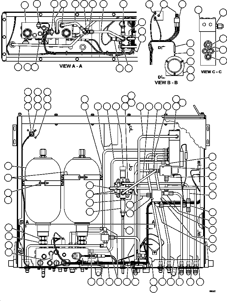 Dump Trucks Komatsu / AFE48-BF 930E-2 S/N A30012  CODELCO(AFE48-BF) / HYD/BRAKE CABINET ASSEMBLY    2/2(192 : 60005)