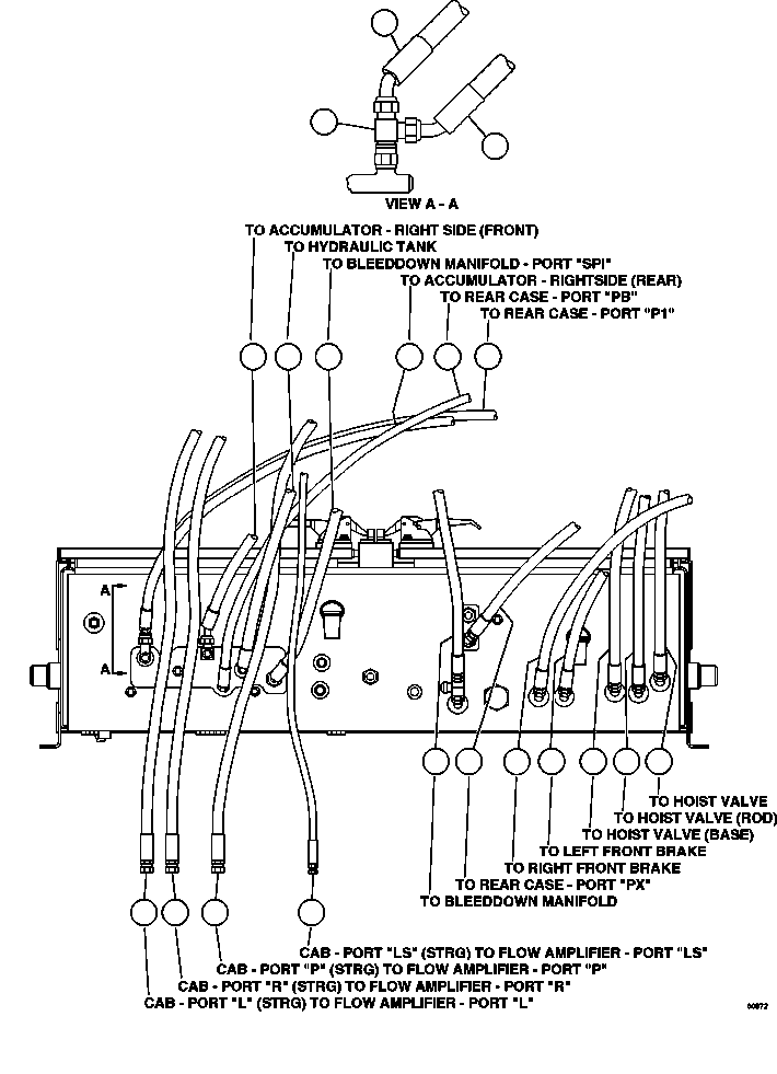 Dump Trucks Komatsu / AFE48-BF 930E-2 S/N A30012  CODELCO(AFE48-BF) / HYDRAULIC CABINET PIPING - BOTTOM(194 : 60072)