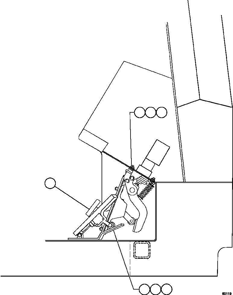 Dump Trucks Komatsu / AFE48-BF 930E-2 S/N A30012  CODELCO(AFE48-BF) / PEDAL INSTALLATION(200 : 60119)