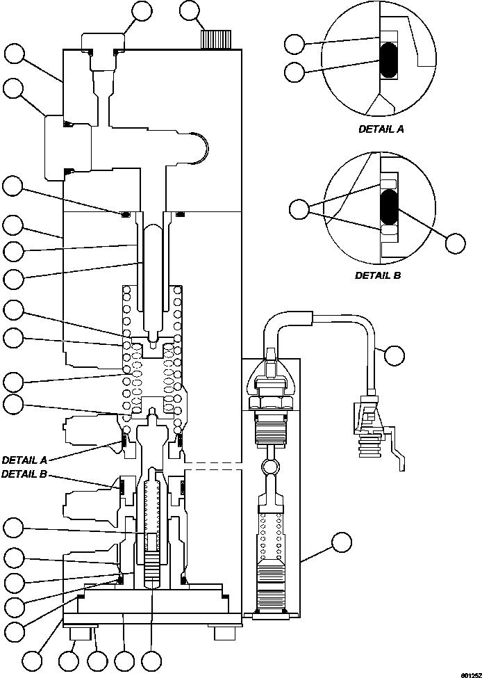 Dump Trucks Komatsu / AFE48-BF 930E-2 S/N A30012  CODELCO(AFE48-BF) / DUAL RELAY VALVE                     PC0105(212 : 60125)
