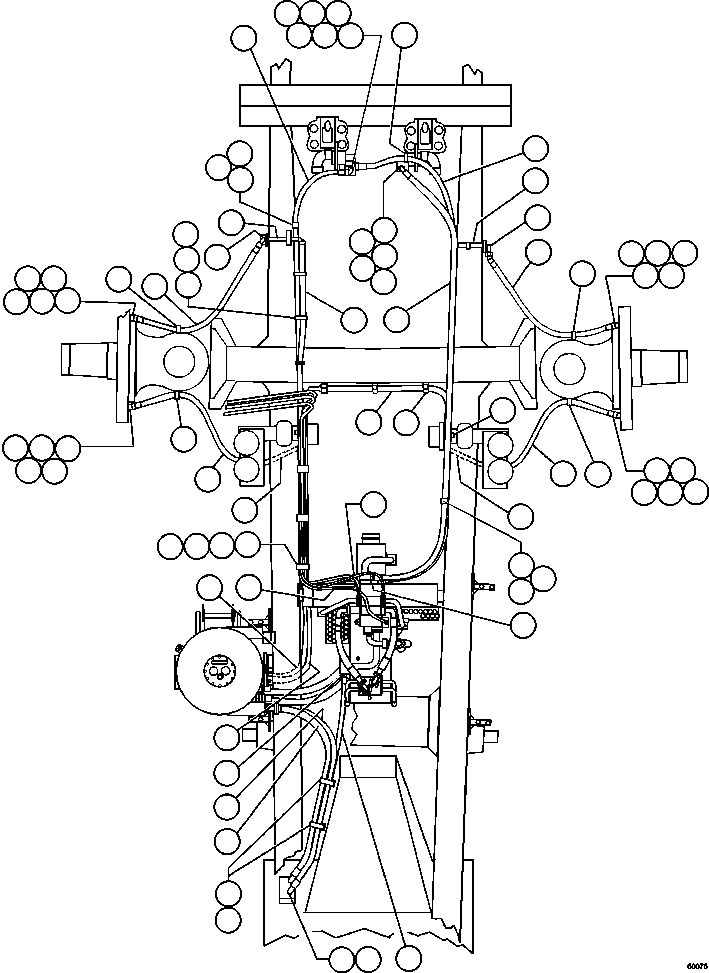 Dump Trucks Komatsu / AFE48-BF 930E-2 S/N A30012  CODELCO(AFE48-BF) / BRAKE COOLING PIPING(278 : 60075)