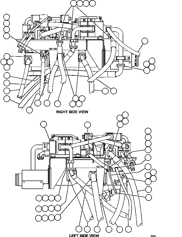 Dump Trucks Komatsu / AFE48-BF 930E-2 S/N A30012  CODELCO(AFE48-BF) / PUMP/HOIST VALVE PIPING(288 : 60346)