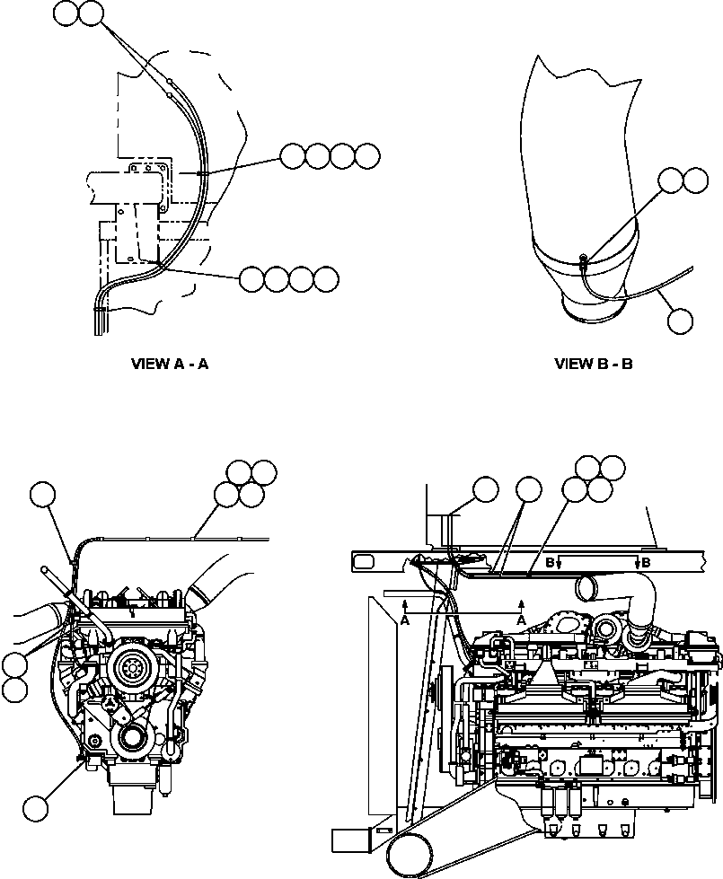 Komatsu parts book diagram for AFE48-BM  930E-2 S/N A30161 THRU A30163 CODELCO: HEATER HOSE PIPING
