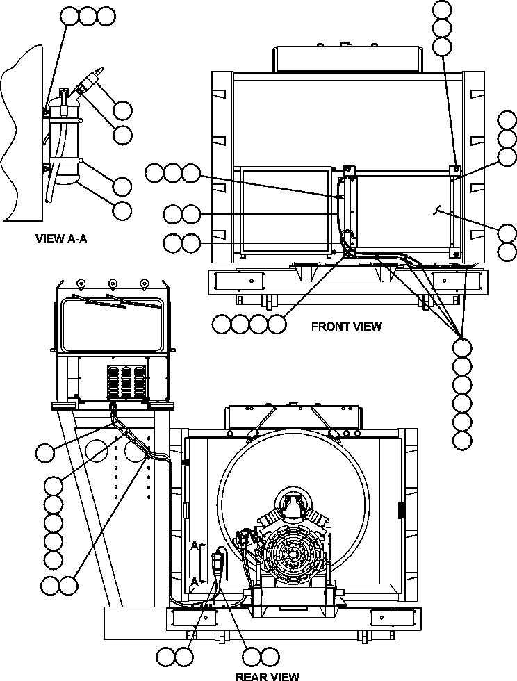 Komatsu parts book diagram for AFE48-BM  930E-2 S/N A30161 THRU A30163 CODELCO: AIR CONDITIONER PIPING & INSTALLATION