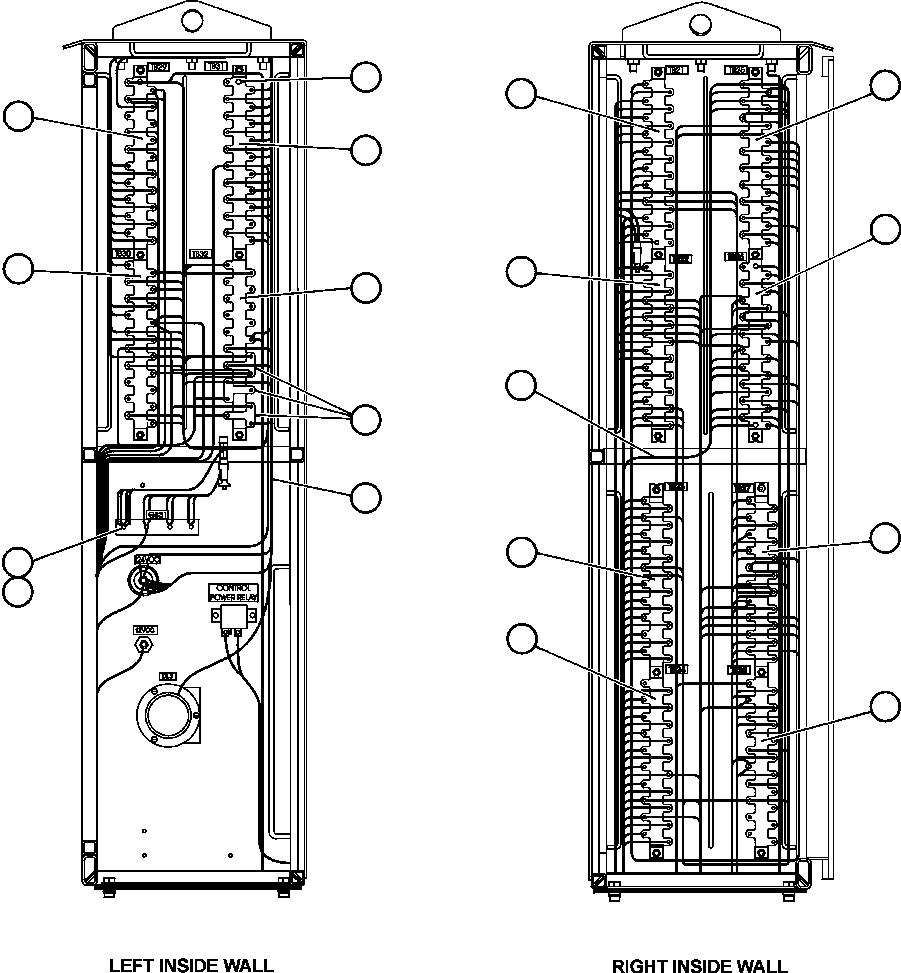 Komatsu parts book diagram for AFE48-BM  930E-2 S/N A30161 THRU A30163 CODELCO: INTERFACE CABINET - SIDE WALLS WIRING