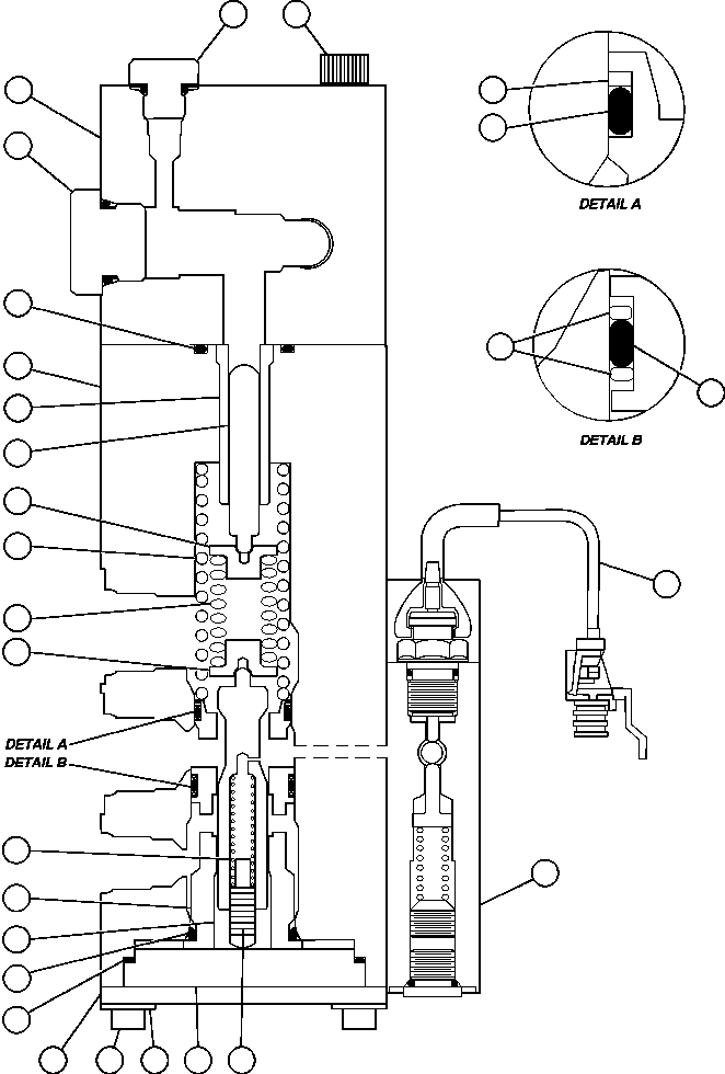 Komatsu parts book diagram for AFE48-BM  930E-2 S/N A30161 THRU A30163 CODELCO: DUAL RELAY VALVE (PC0105)
