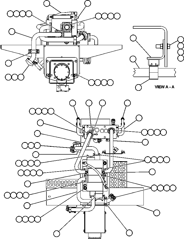Komatsu parts book diagram for AFE48-BM  930E-2 S/N A30161 THRU A30163 CODELCO: PUMP/HOIST VALVE MODULE