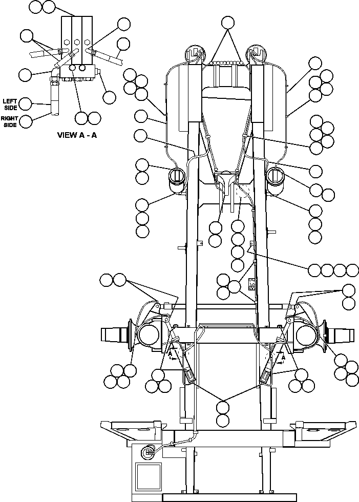 Komatsu parts book diagram for AFE48-BM  930E-2 S/N A30161 THRU A30163 CODELCO: AUTOMATIC LUBE SYSTEM