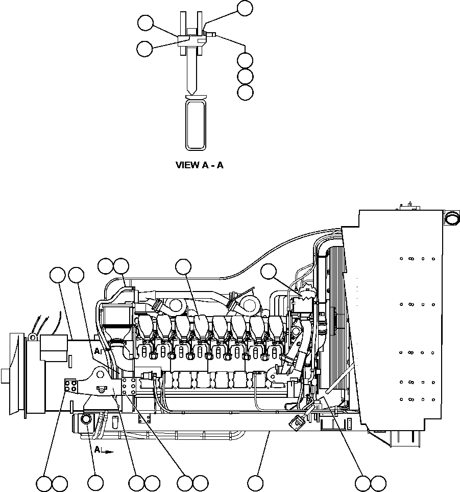 Komatsu parts book diagram for AFE48-CE 930E-2  S/N A30207-A30208 SUNCOR: ENGINE & COMPONENTS INSTALLATION