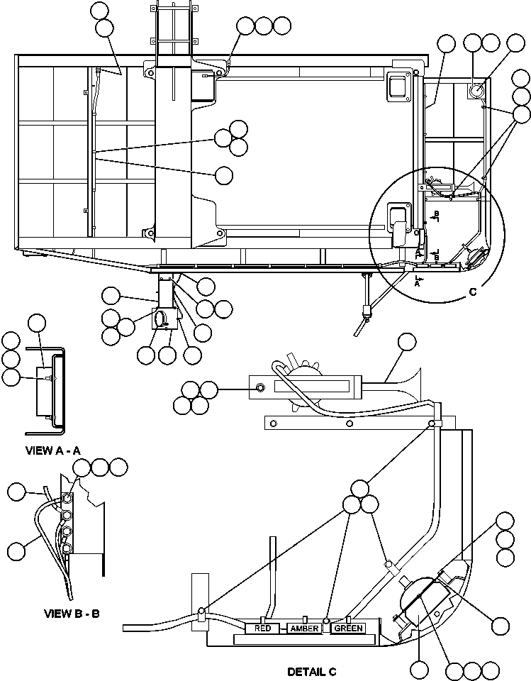 Komatsu parts book diagram for AFE48-CE 930E-2  S/N A30207-A30208 SUNCOR: LEFT DECK ELECTRICAL GROUP