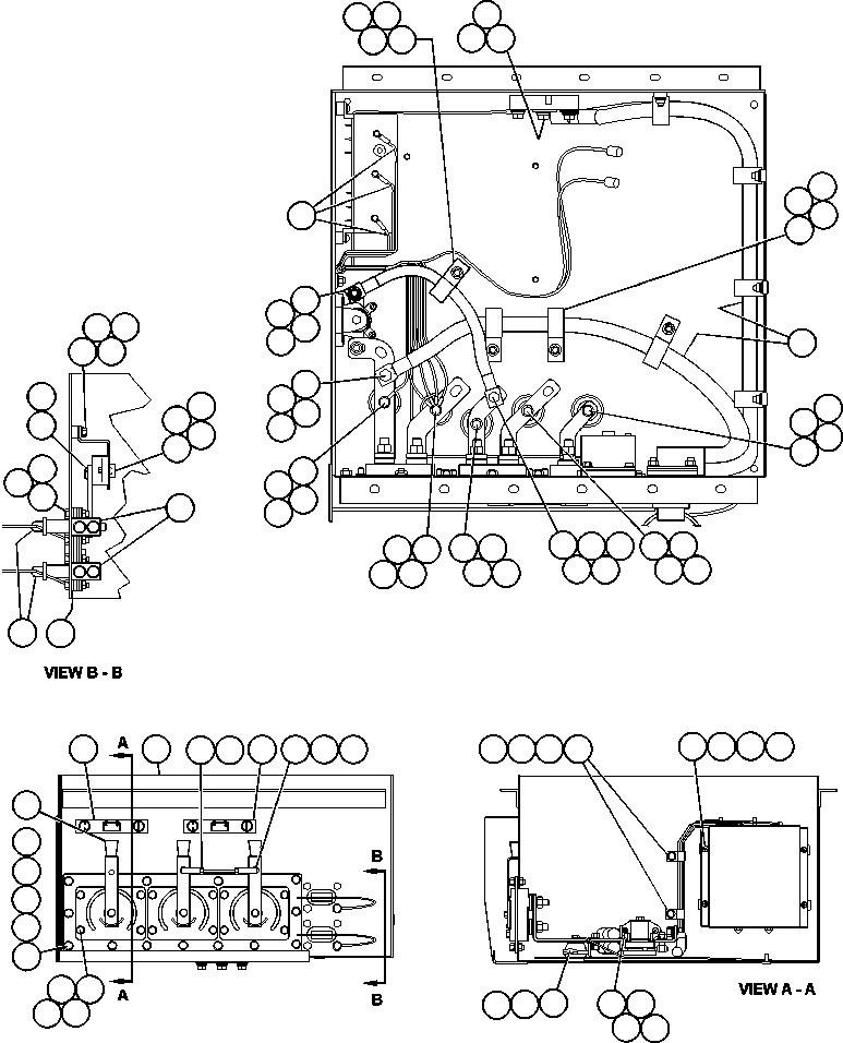 Komatsu parts book diagram for AFE48-CE 930E-2  S/N A30207-A30208 SUNCOR: BATTERY CONTROL BOX ASSEMBLY (EH9992)