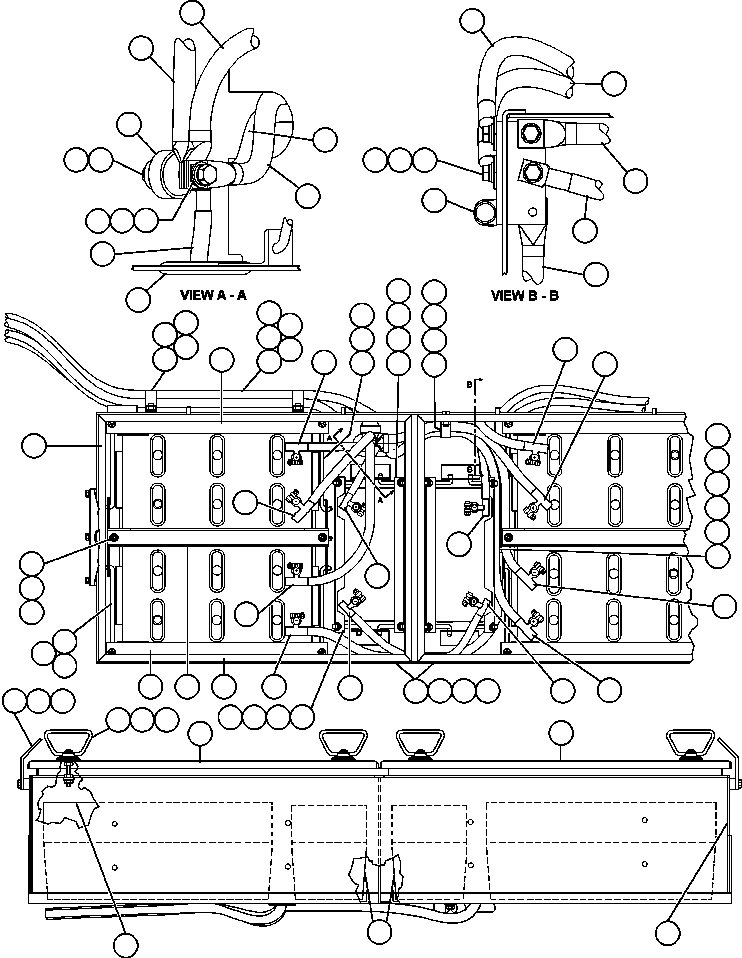Komatsu parts book diagram for AFE48-CE 930E-2  S/N A30207-A30208 SUNCOR: BATTERY BOX ASSEMBLY (EH9993)