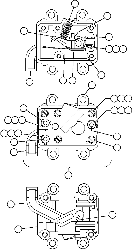 Komatsu parts book diagram for AFE48-CE 930E-2  S/N A30207-A30208 SUNCOR: INTERLOCK SWITCH (VE3530)