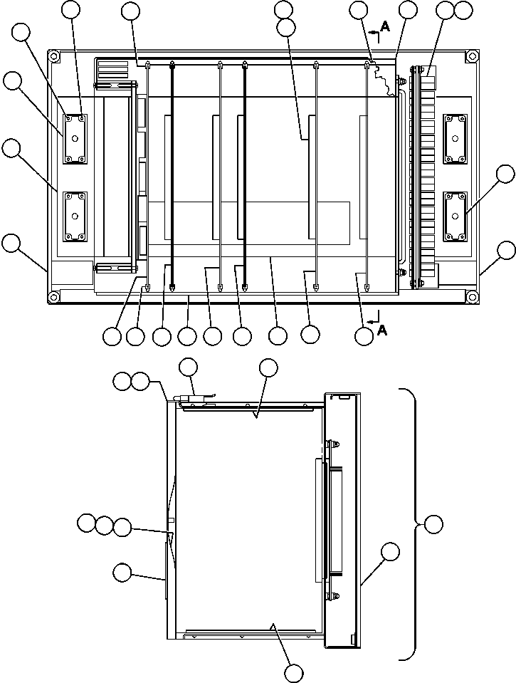 Komatsu parts book diagram for AFE48-CE 930E-2  S/N A30207-A30208 SUNCOR: CONTROL PANEL - P.S.C. (GE0505)