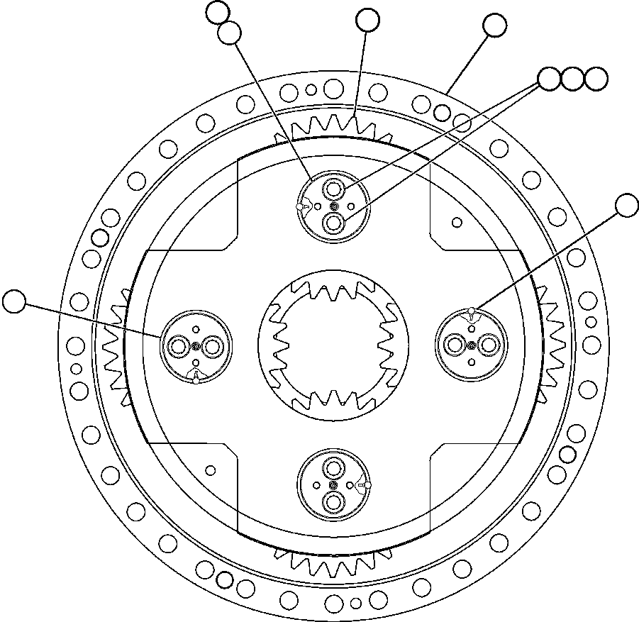 Komatsu parts book diagram for AFE48-CE 930E-2  S/N A30207-A30208 SUNCOR: CARRIER - LOW SPEED (GE0675)